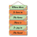 Where there is love Wooden Wall Hanging
