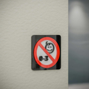 No Babies Allowed - Layered 3D Prohibition Sign