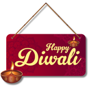 Happy Diwali Wooden Wall Hanging