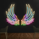 Galaxy Wings Neon Sign