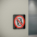 No Gambling - Layered 3D Prohibition Sign