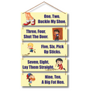 One, Two, Buckle My Shoe Wall Hanging