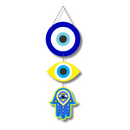 Yellow Evil Eye wall hanging - ICraft asia