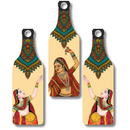 Rajasthani Folk Dance Bottle Art Wall Hanging