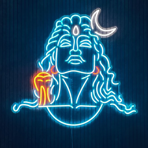 Adiyogi Shiva Neon Sign