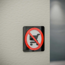 No Trolleys Beyond This Point - Layered 3D Prohibition Sign