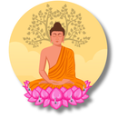 Buddha on Lotus Wooden Wall Key Holder - ICraft asia