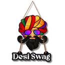 Desi Swag Wooden Wall Hanging