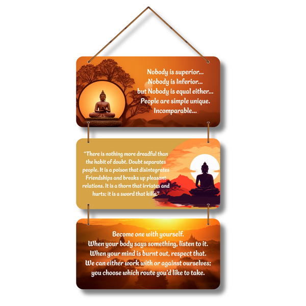 Buddha Quotes Motivational Wall Hanging