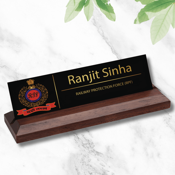 Office Desk Name Plate - Railway Protection Force (RPF)