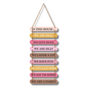 Family Rules – Love & Laughter Wall Hanging
