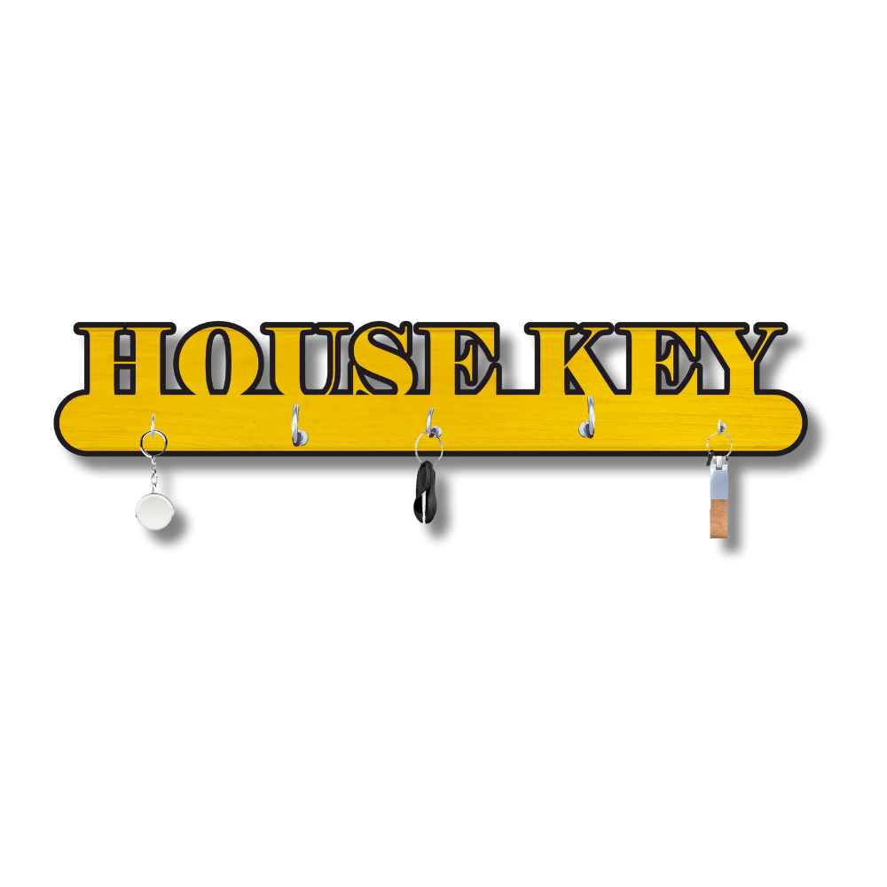 Wooden House Key Holder
