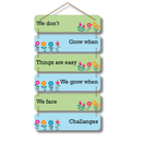 We Dont Grow When Woodan Wall Hanging