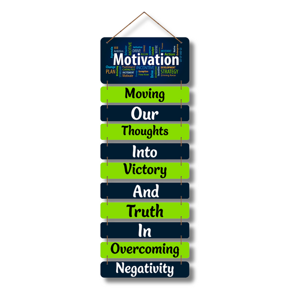 "Motivation" Wooden Wall Hanging