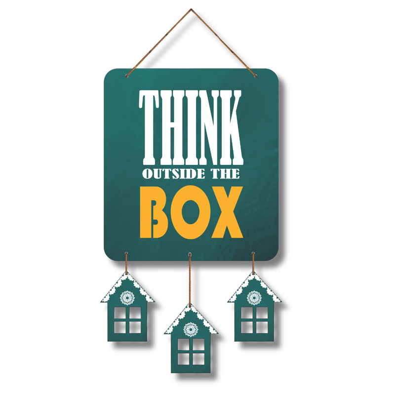 "Think Outside the Box" wall hanging - ICraft asia
