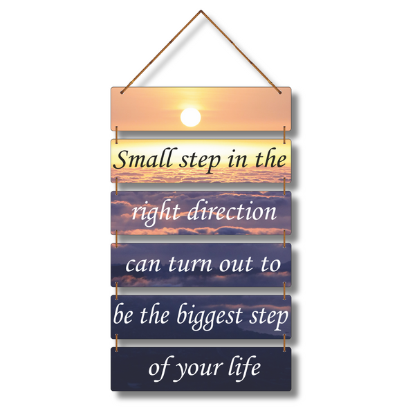 "Small step in the right direction" Wall Hanging