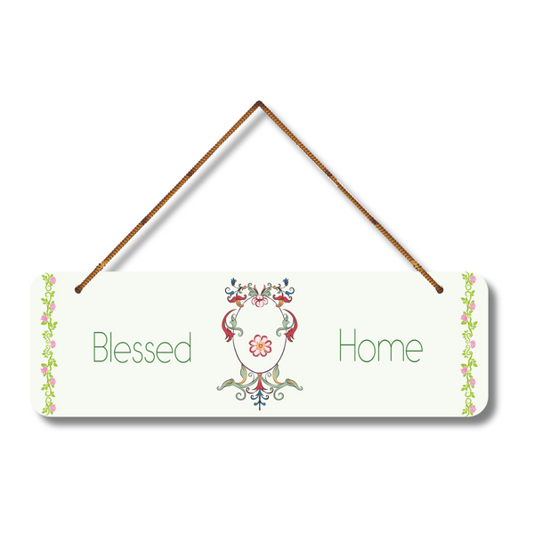 "Blessed Home"  Wooden Wall Hanging