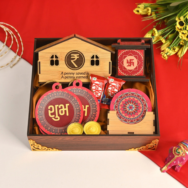 Premium Wooden Diwali Gift Hamper