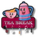 Tea Break Wooden Key Holder - ICraft asia