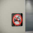 Non-Smoking Room - Layered 3D Prohibition Sign