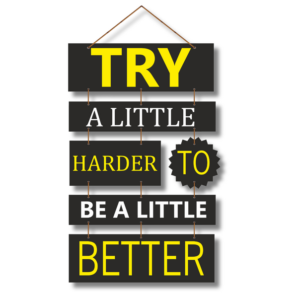 "Try a Little" wall hanging