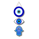 White Evil Eye wall hanging - ICraft asia