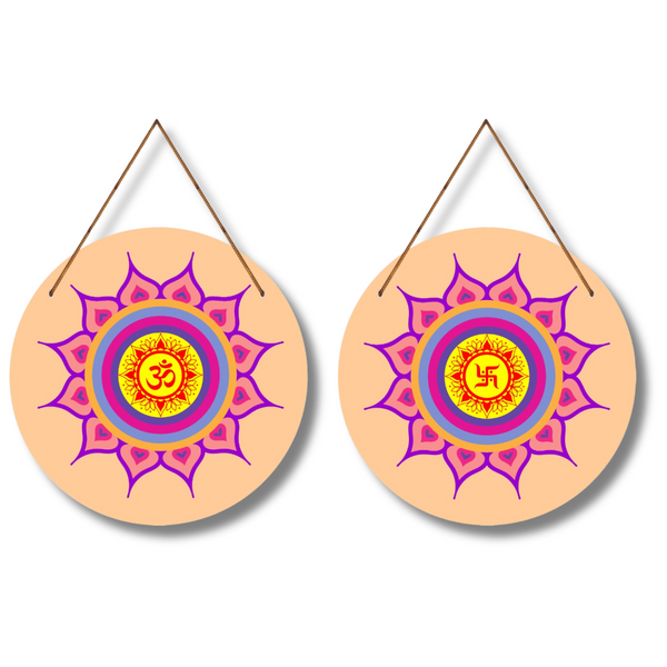 "Om And Swatik" Wall Hangings