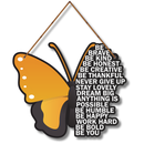 Be Brave Wooden Wall Hanging