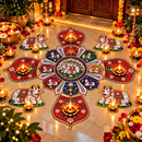 Royal Cow Mandala Rangoli