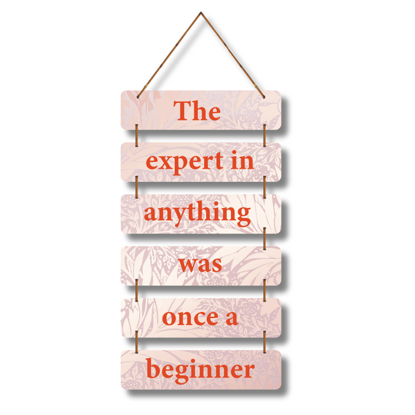 The Expert Was Once a Beginner Wall Hanging