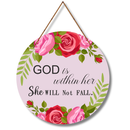 God Is Within Her Wall Hanging