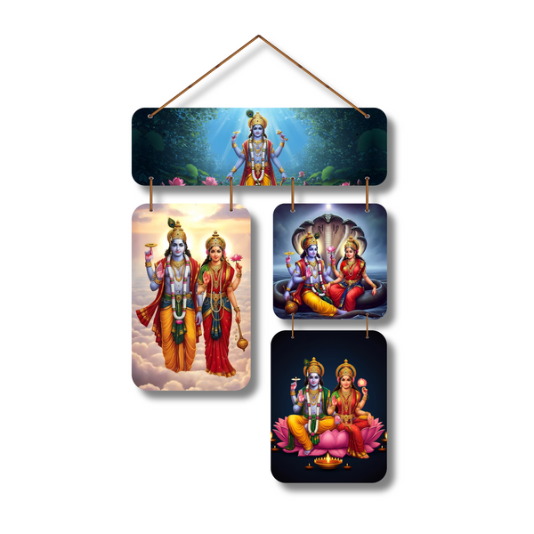 "Vishnu Laxmi"  Wall Hanging