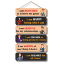 "I Am Motivated" Wooden Wall Hanging - ICraft asia