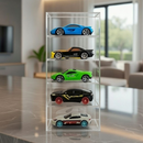 Premium Transparent Acrylic 5-Compartment Storage Box