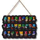 A To Z Animal Wooden Wall Hanging