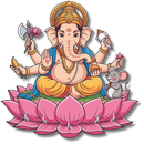 Lord Ganesha Wooden Key Holder