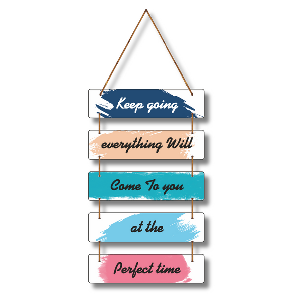 Keep Going Inspirational Wall Hanging