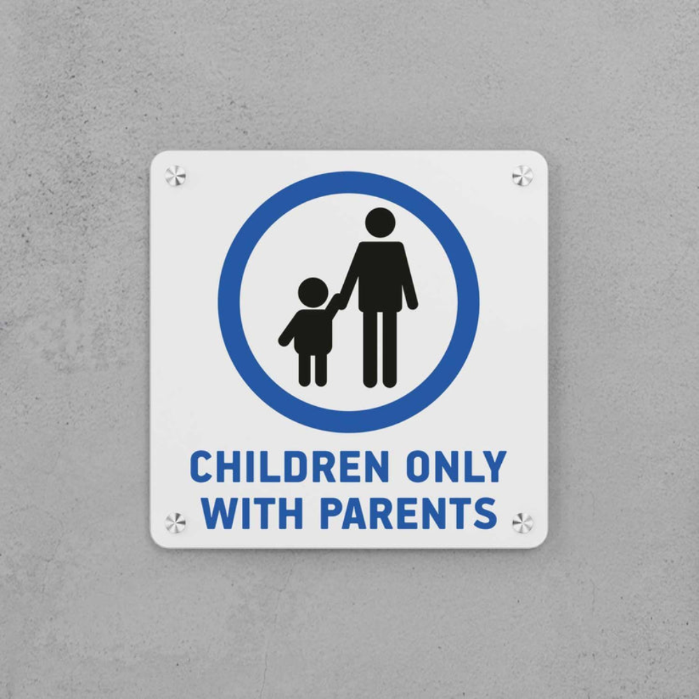 Children Only With Parents Sign - ICraft asia