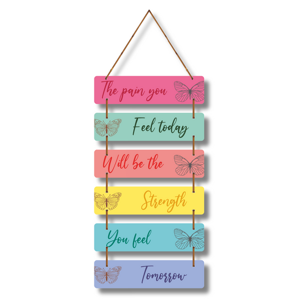 Motivational Wooden Wall Hanging