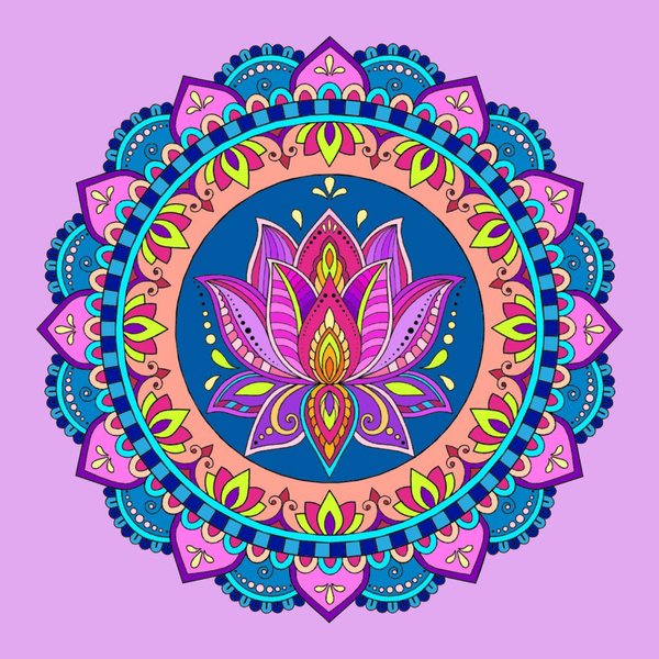 Lotus Mandala Spiritual Wall Decor