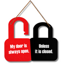 Quirky Door Sign – Open or Closed Wall Hanging