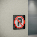 No Parking - Layered 3D Prohibition Sign