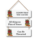 “Faith in His Plan” Christian Scripture Wall Hanging - ICraft asia