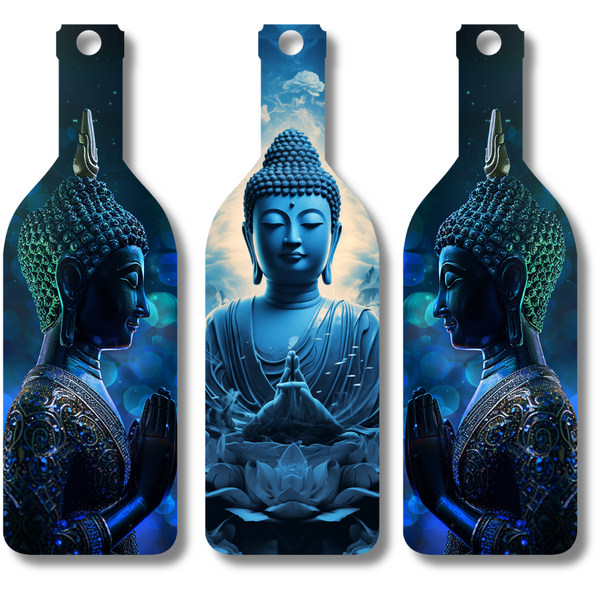 Tranquil Blue Buddha Wall Hanging