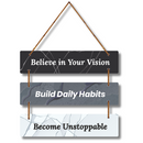 Believe, Build & Become – Motivational Wall Hanging