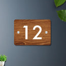 Futura (Wooden) - Contemporary House Number/Name Sign - ICraft asia