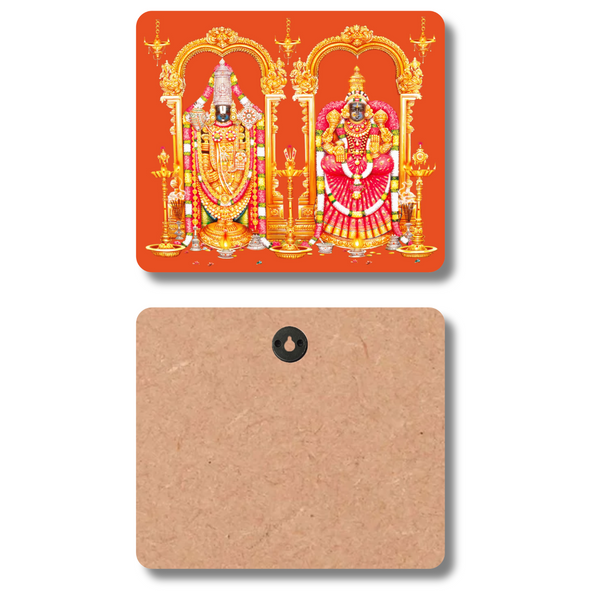 Tirupati Balaji with Padmavati & Andal Wall Hanging