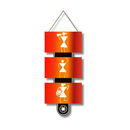"Warli Art " Wooden Wall Hanging - ICraft asia