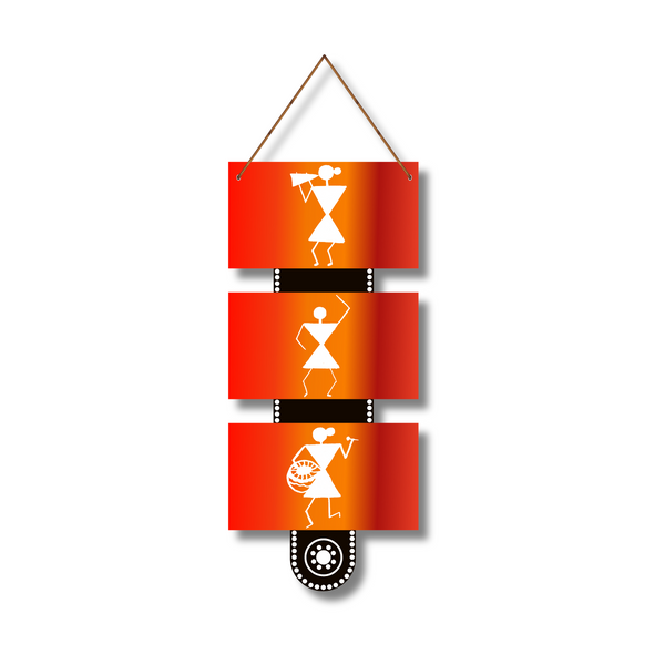 "Warli Art " Wooden Wall Hanging