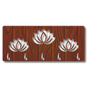 Wooden Lotus Key Holder